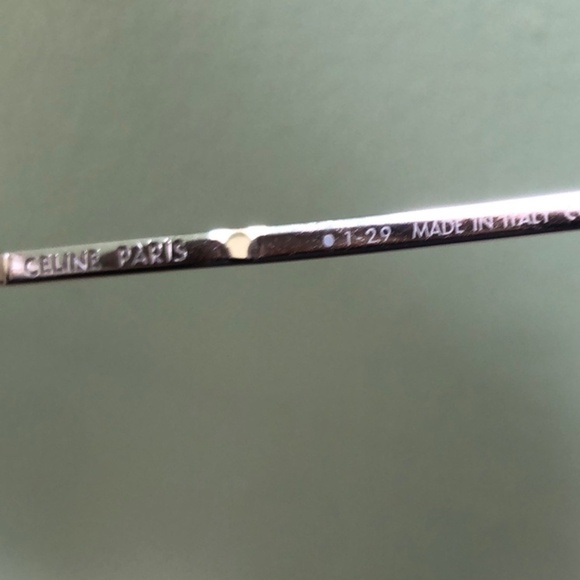 CELINE SUNGLASSES CHROME SILVER TONE IN CASE STYLE # CL40098U - Picture 8 of 11